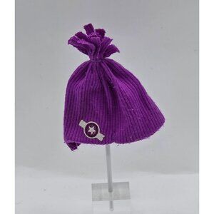 Liv Katie Purple Ribbed Doll Beanie Hat